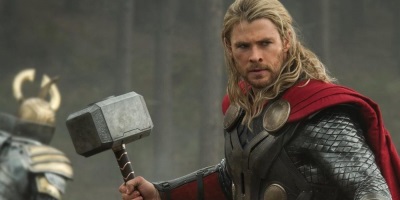 Thor and Mjolnir - Copyright Marvel Studios